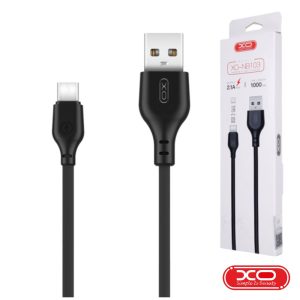 Cabo USB-A 2.0 Macho / USB-C 2.1A 1M Preto XO - (NB103-USBC/BK)