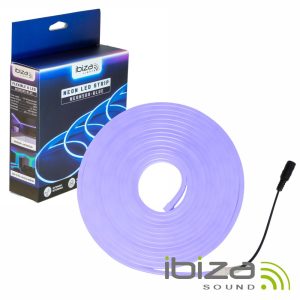 Fita 600 LEDS 2835 12V 5m IP65 Efeito Néon Azul IBIZA - (NEON500-BLUE)