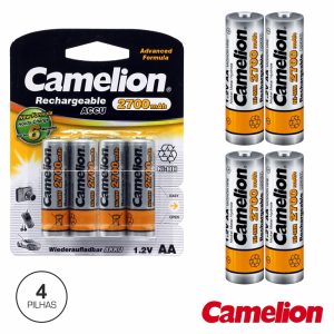 Bateria Ni-Mh AA 1.2V 2700ma 4x Blister CAMELION - (NH-AA2700BP4)