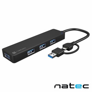 Hub USB-C / USB-A 3.0 C/ 4 Portas NATEC - (NHU-2023)