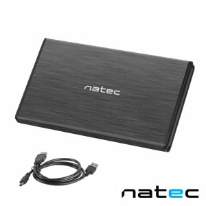 Caixa Alumínio P/ Discos Rígidos HDD 2.5" SATA II NATEC - (NKZ-0275)