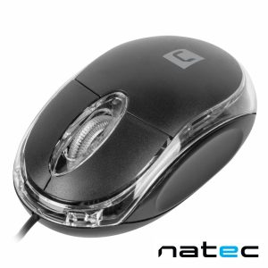 Rato Óptico C/ Fios 1000DPI USB Preto NATEC - (NMY-1983)