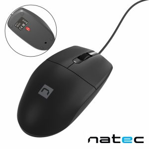 Rato Óptico C/ Fios 1000DPI USB Preto NATEC - (NMY-1987)