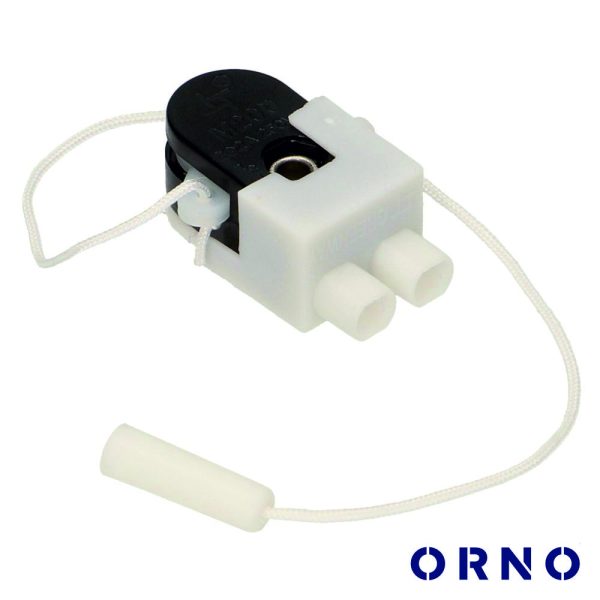 Interruptor De Passagem Spst On-Off C/ Corda 2A 250V ORNO - (OR-AE-1326)