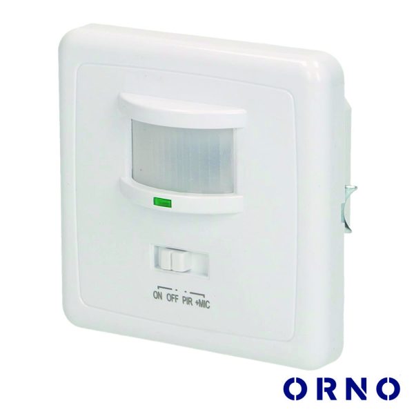 Detetor De Movimento E Som Pir P/ Encastrar Branco ORNO - (OR-CR-206)