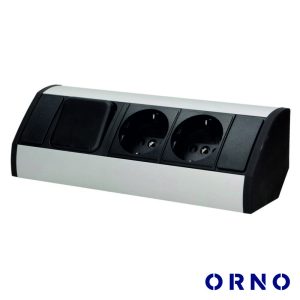 Extensão Elétrica 2x Schuko 0.6m ORNO - (OR-GM-9002/B-G(GS))