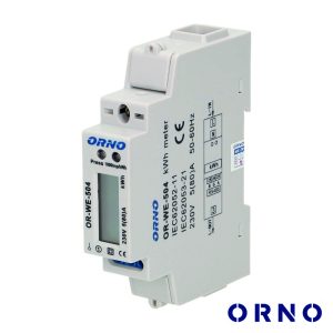 Contador de Energia 230V/80A RS485 1 Módulo P/ Calha Din - (OR-WE-504)