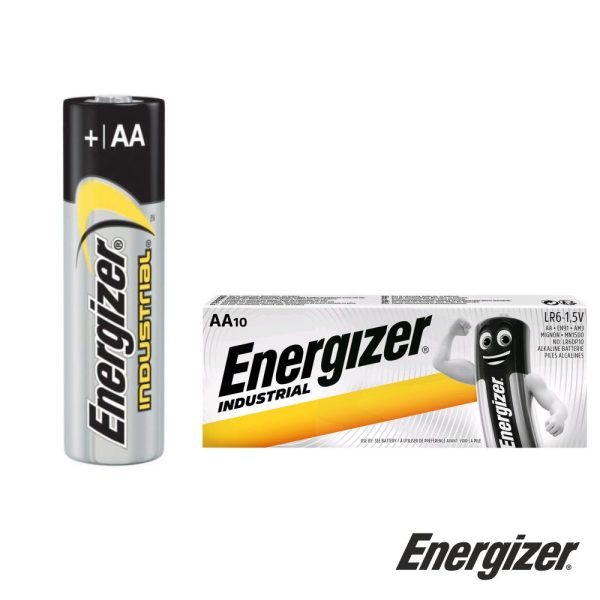 Pilha Alcalina LR6/AA 1.5V 10x Industrial ENERGIZER - (PAE-INDAA)