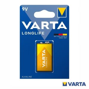 Pilha Alcalina 9V/6LR61 Longlife VARTA - (PAV-9VA)