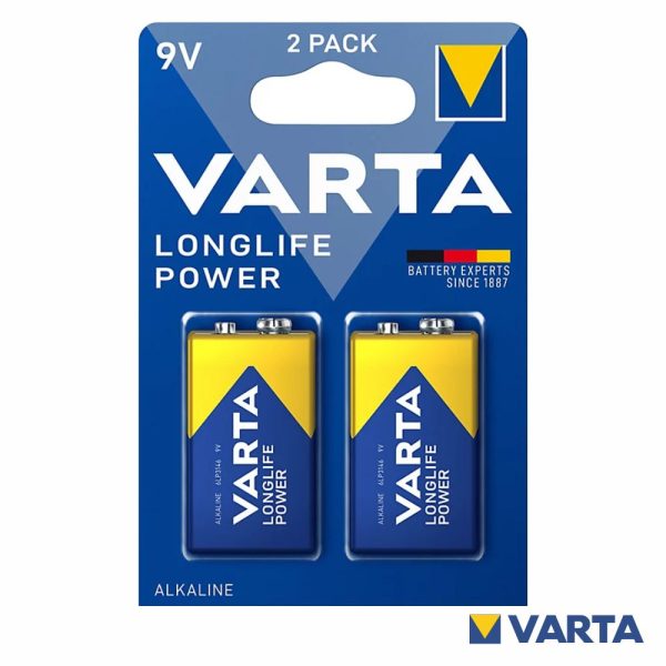 Pilha Alcalina 2x 9V/6LP3146 Longlife Power VARTA - (PAV-9VB2)