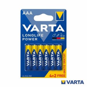 Pilha Alcalina LR03/AAA 1.5V 4x+2x Longlife Power VARTA - (PAV-LR03/4+2)