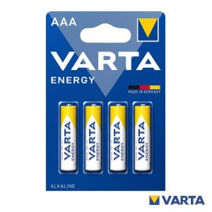 Pilha Alcalina LR03/AAA 1.5V 4x Energy VARTA - (PAV-LR03/4)