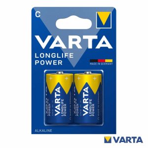 Pilha Alcalina LR14/C 1.5V 2x Longlife Power VARTA - (PAV-LR14/2B)