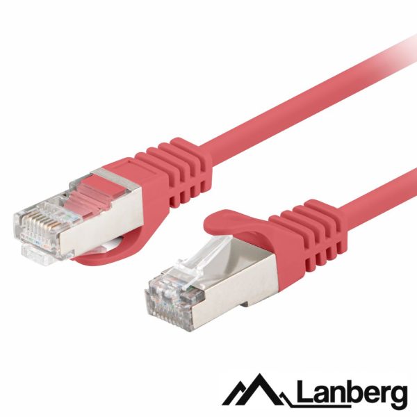 Cabo FTP LSZH CAT6 5m Vermelho LANBERG - (PCF6-10CC-0500-R)