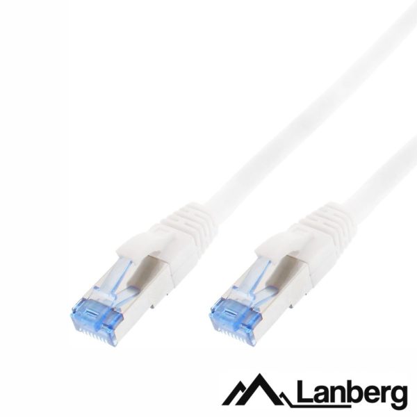 Cabo S/FTP LSZH CAT6A 2m Branco LANBERG - (PCF6A-10CC-0200-W)