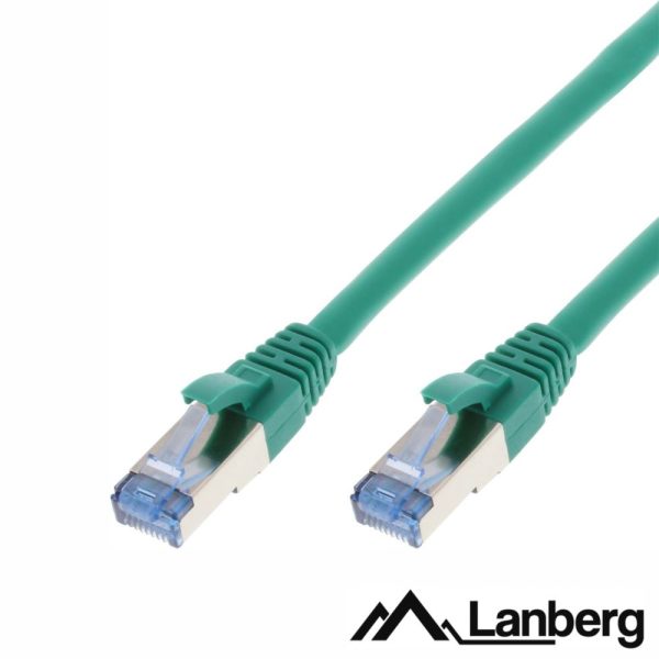 Cabo S/FTP LSZH CAT6A 3m Verde LANBERG - (PCF6A-10CC-0300-G)