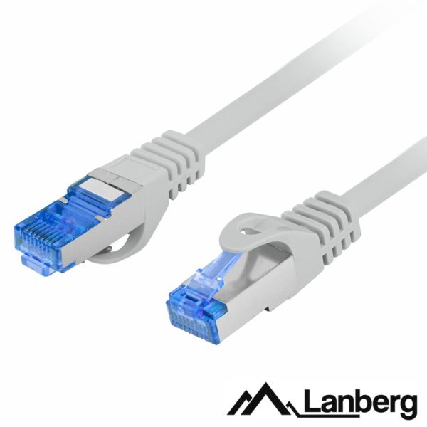 Cabo S/FTP LSZH CAT6A 3m Cinzento LANBERG - (PCF6A-10CC-0300-S)