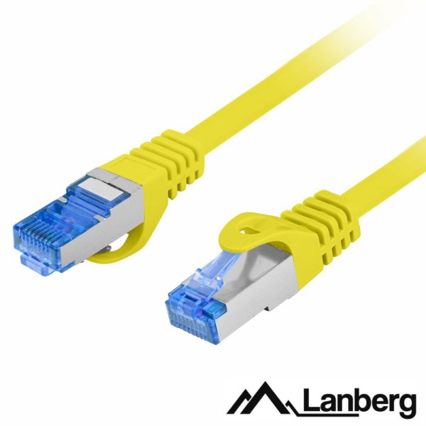 Cabo S/FTP LSZH CAT6A 5m Amarelo LANBERG - (PCF6A-10CC-0500-Y)