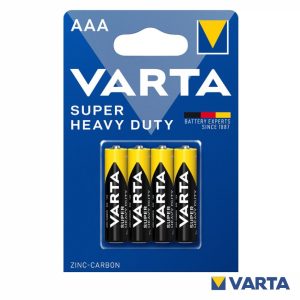 Pilha Zinco-Carvão R03/AAA 1.5V 4x Super Heavy Duty VARTA - (PCV-R03/4)