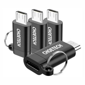 Conjunto 4 Adaptadores USB-C Fêmea / MicroUSB Macho - (PD-4CM-BK)