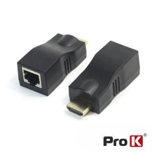 Extensor de Sinal HDMI Via RJ45 30M PROK - (PK-HDMIRJ45EXT03)