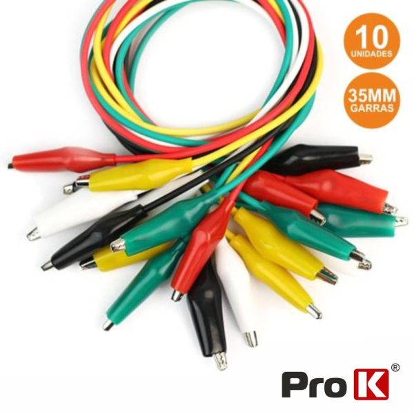 Conjunto 10 Fios C/ Garras Crocodilo Várias Cores PROK - (PKPC10/35)