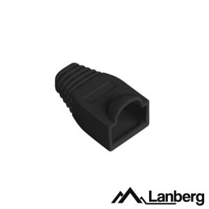 Capa Protectora P/ Conector RJ45 x100 Preto LANBERG - (PLB-1000-BK)