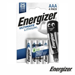 Pilha Alcalina AAA 1.5V 4x Ultimate Lithium ENERGIZER - (PLE-LR03/4)