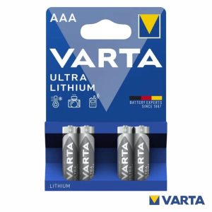 Pilha ULtra Lítio LR3/AAA 1.5V 4x Blister VARTA - (PLV-AAAB4)