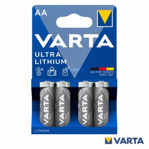 Pilha Ultra Lítio LR6/AA 1.5V 4x Blister VARTA - (PLV-AAB4)