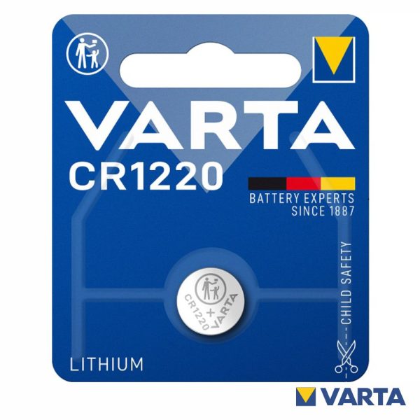 Pilha Lítio Botão CR1220 3V Blister VARTA - (PLV-CR1220)