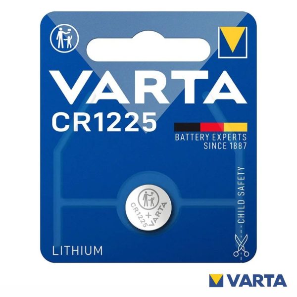 Pilha Lítio Botão CR1225 3V Blister VARTA - (PLV-CR1225)