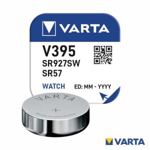 Pilha Óxido Prata Botão V395/SR927SW/SR57 1.55V VARTA - (POV-V395)