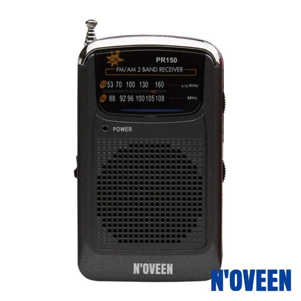 Rádio Portátil AM/FM A Pilhas Preto NOVEEN - (PR150)