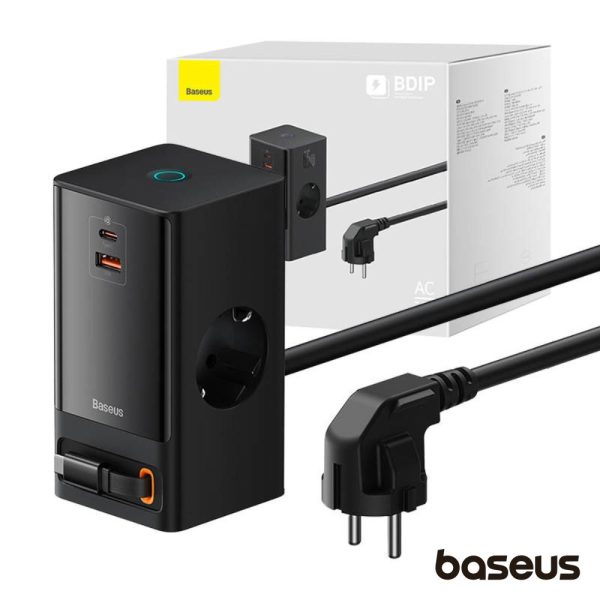 Estação de Carregamento 2x Schuko 1x USB-A 2x USB-C 65W 1.5m - (PSLR000301)