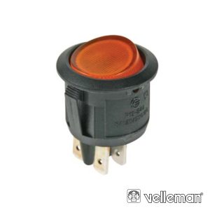 Interruptor Basculante C/ Luz 10a-250v Dpst On-Off VELLEMAN - (R13244BA)