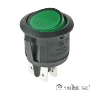 Interruptor Basculante C/ Luz 10a-250v Dpst On-Off VELLEMAN - (R13244BG)