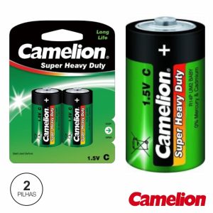 Pilha Zinco-Carvão LR14/C 1.5v 2x Blister CAMELION - (R14P-BP2G)