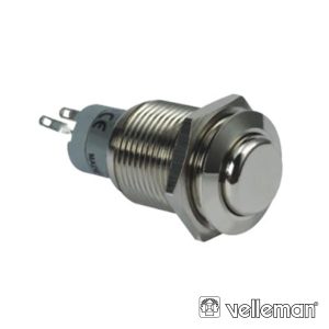 Interruptor Redondo Alto De Metal Dpdt 2na 2nc - (R1711)