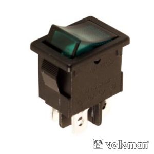 Interruptor Basculante C/ Luz 5a-250v Dpst On-Off VELLEMAN - (R1944C/G)