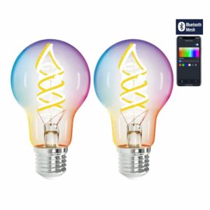 Conjunto 2 Lâmpadas E27 4.9W 230V LED Globo RGB Bluetooth - (S10301NV3)