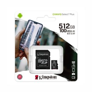 Cartão Memória Micro SDXC 512GB UHS-I KINGSTON - (SDCS2/512GB)