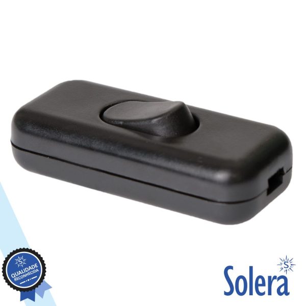 Interruptor De Passagem Bipolar 4a 250v Preto SOLERA - (SLR-40N)