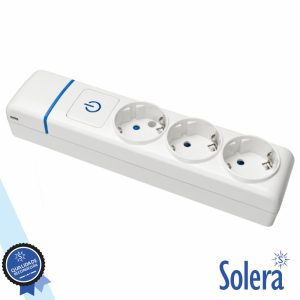 Extensão Elétrica 3x Schuko C/ Interruptor ION SOLERA - (SLR-8003PIL)