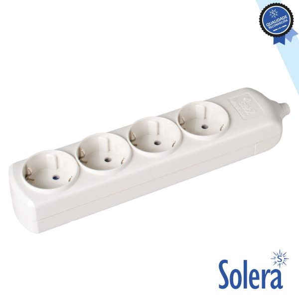 Extensão Elétrica 4x Schuko SOLERA - (SLR-8004)