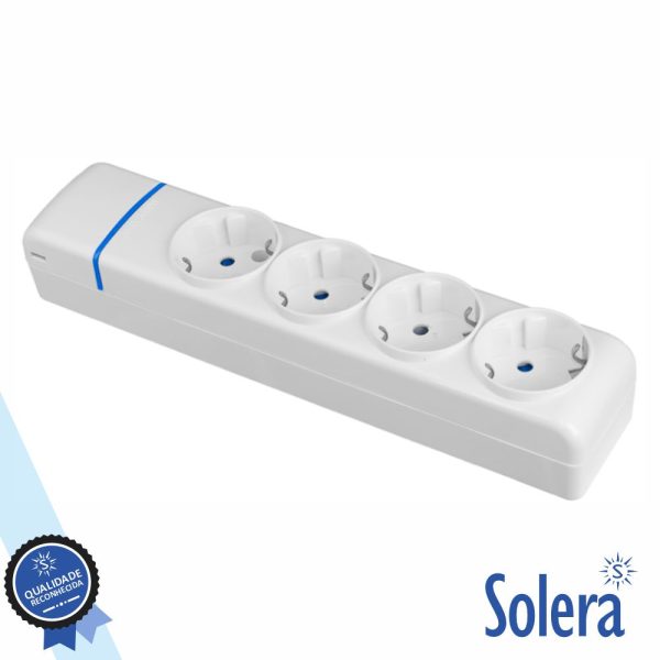 Extensão Elétrica 4x Schuko SOLERA - (SLR-8004P)