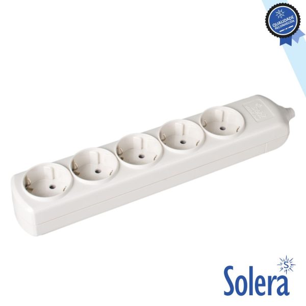 Extensão Elétrica 5x Schuko SOLERA - (SLR-8005)