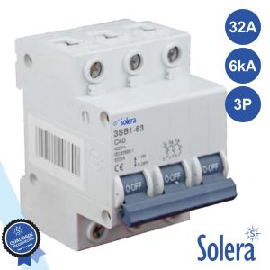 Disjuntor 3p 32a 6ka 240/415v SOLERA - (SLR-CBM332)