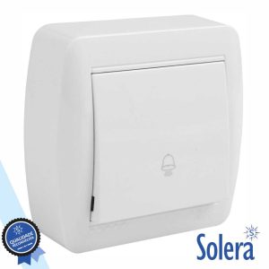 Botão De Campaínha C/ Iluminação 10a 250v SOLERA - (SLR-MUR03U)