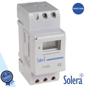 Temporizador Semanal Digital 16a 230V P/ Calha Din SOLERA - (SLR-R168D)